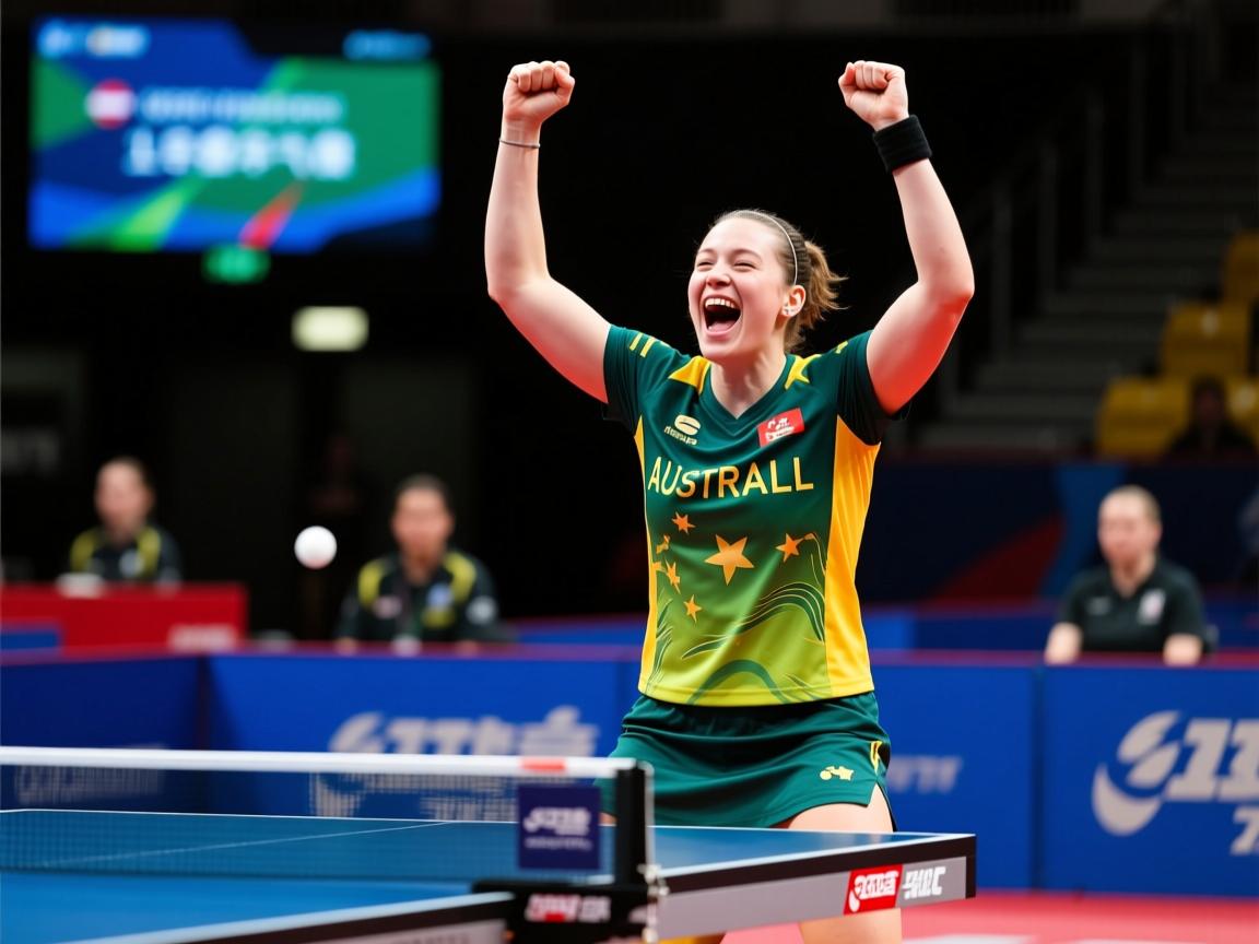 澳大利亚女子乒乓球队员大喜  第2张